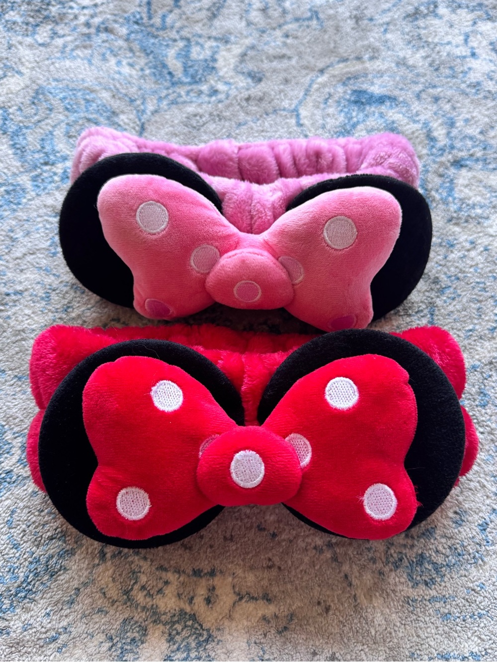 Disney Minnie Mouse Spa Headband Pink and Red NWOT